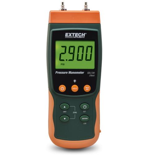 Manomètre/enregistreur de données de pression différentielle - EXTSDL720 - 2000 mbar - Précision ± 2% - Interface USB et carte SD_0