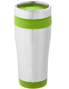 Mug isotherme Elwood 410ml - double paroi avec couvercle à visser et fermeture coulissante_0