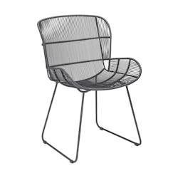 Now's Home - Fauteuil De Table Exterieur En Polypropylene Noir - 3256390233925_0
