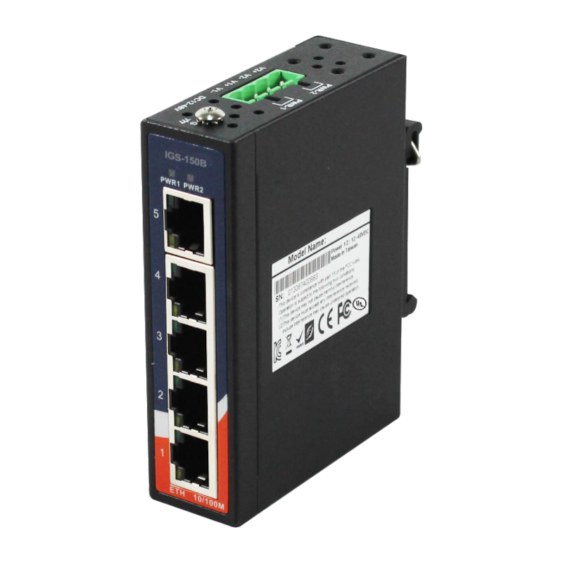 Oring IES-150, IES-162 & IES-180 - Commutateurs Ethernet non gérés avec 5 à 8 ports 10/100Base-Tx et boîtier IP-30_0