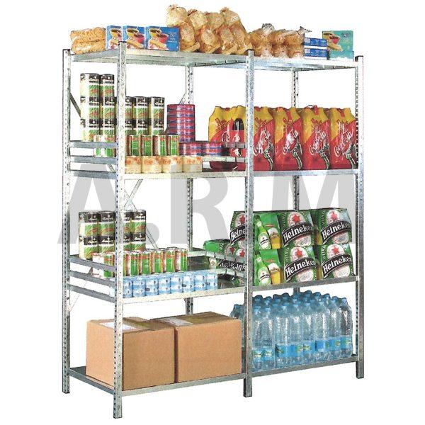 Rayonnage galvanisé à tablettes pour réserve sèches_0