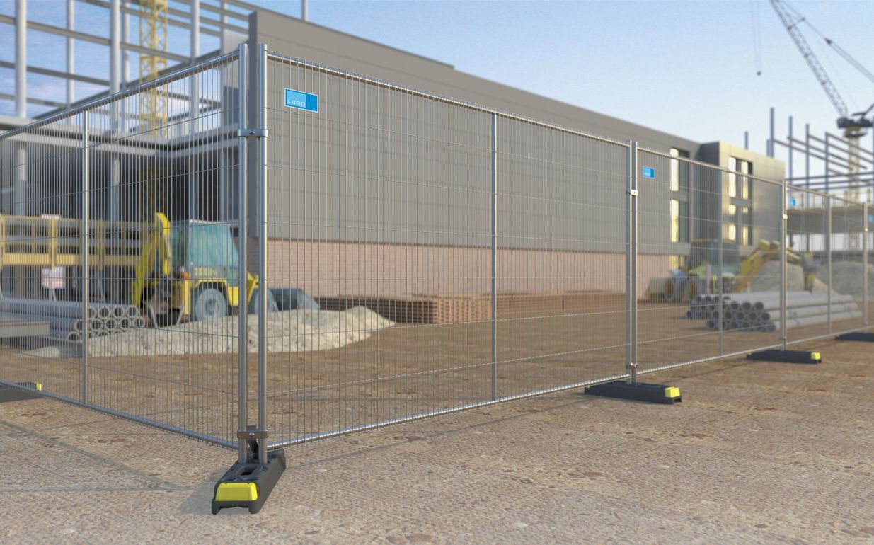 ST30 HDG Euro Anticlimb 3V HD - Grille de chantier ZND - Dimensions 3456x2025x43 mm - Poids 31.5 kg - Post Galvanised_0