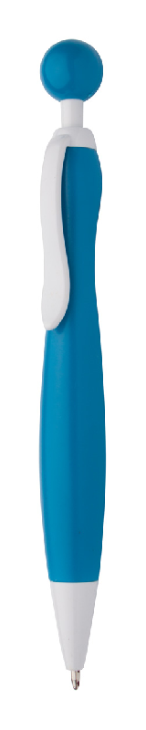 Stylo à bille en plastique - encre bleue - couleur bleue - 12g_0