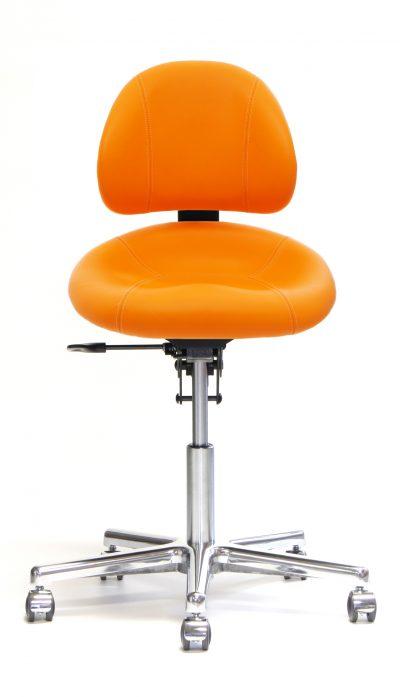 Tabouret médical design avec siège cuvette et dossier incurvé pour soutien optimal_0