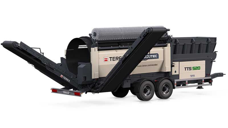 TTS 520E - Crible à tambour mobile électrique pour mines et chantiers_0