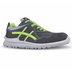 U-Power - Baskets de sécurité basses KIMI - Souples et légères - S1P SRC - Gris / Vert - Taille 36_0