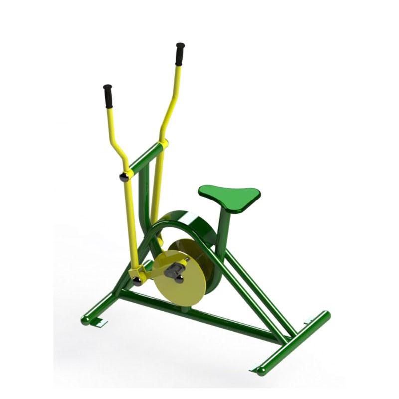 Vélo elliptique extérieur en acier - Renforcement abdominaux et corps entier_0