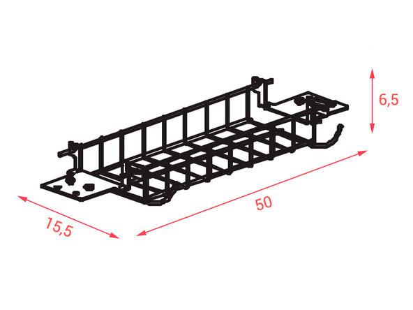 Grille passe-câbles pour tables de réunion Hologram et Oméga_0