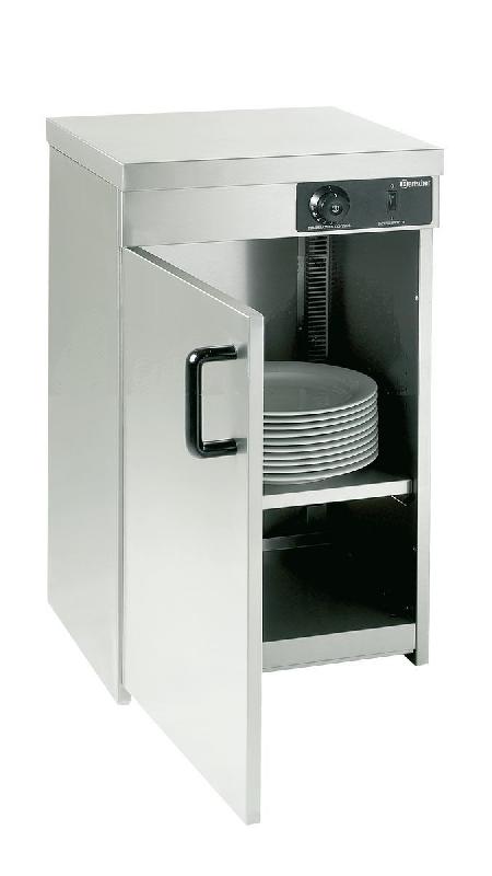 Armoire chauffe-plats BARTSCHER - 1 porte, 1 étagère ajustable, contenance 25-30 assiettes Ø 320 mm - Thermostat réglable 0-85 °C_0