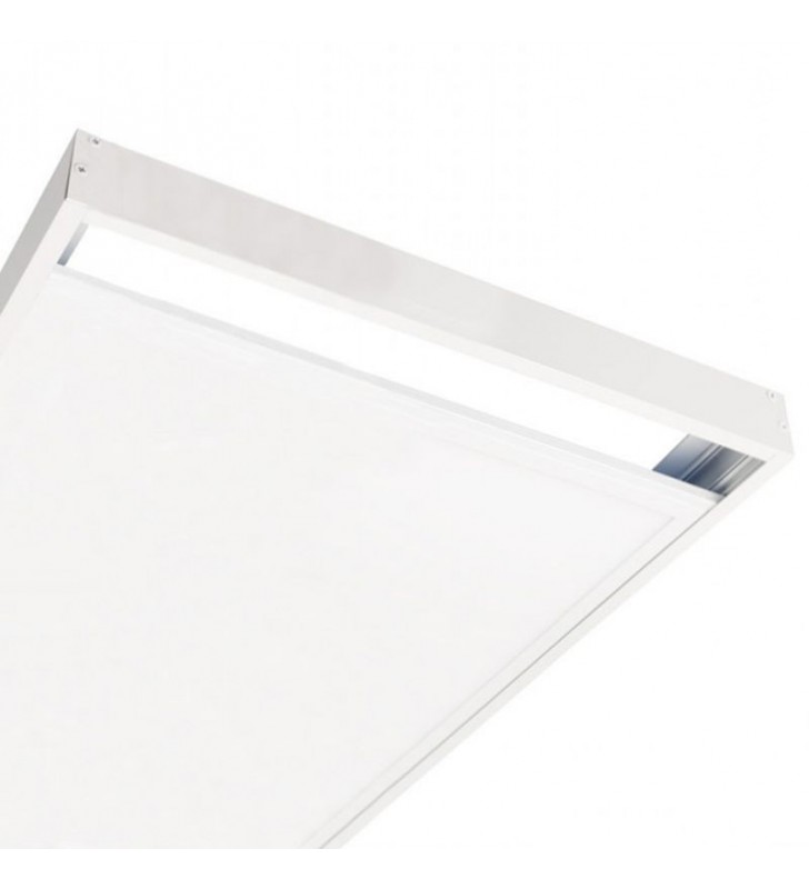 Boîtier saillie pour panneaux LED 120x60cm - Aluminium blanc - réf kitsai1206_0