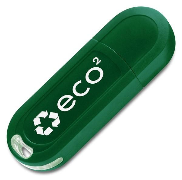 Clé USB publicitaire écologique - Composants non toxiques - Quadrichromie en doming ou tampographie_0