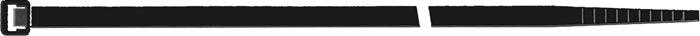 Collier de câblage 280 mm x 3,5 mm - Polyamide 6.6 noir - 100 pcs/sachet - SAPISELCO_0