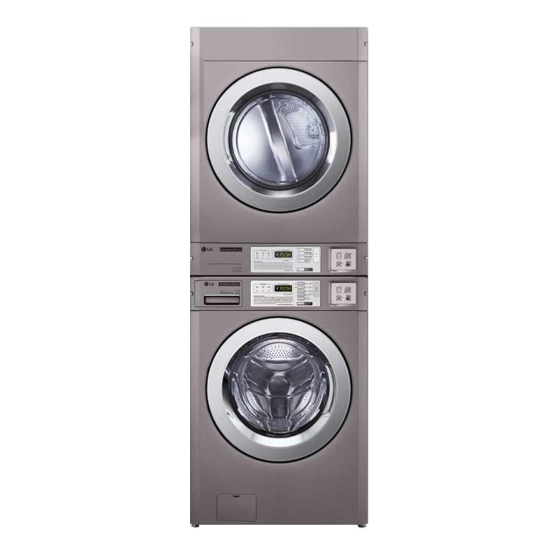 Colonne laveuse et séchoir professionnel LG Titan - Tambour inox 16 kg - Installation collectivité ou self-service_0