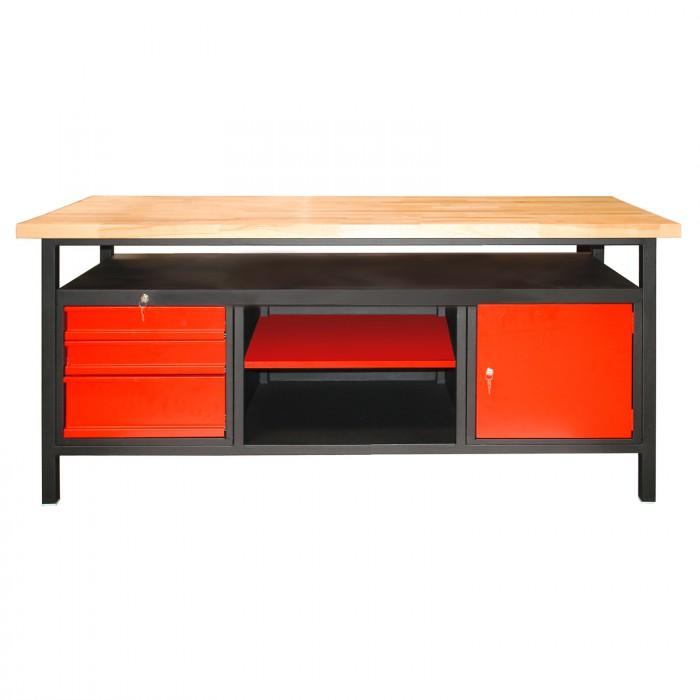 Etabli 170 cm - 3 tiroirs - 1 porte_0