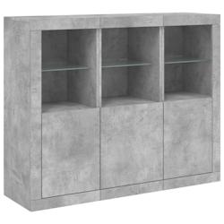 Helloshop26 - Buffet bahut commode armoire meuble de rangement organisateur cuisine salle de séjour salon avec lumières LED 3 pcs 02_0037223 - 30002_0