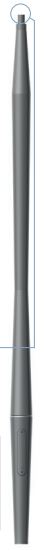 Mât d'éclairage public en aluminium - Hauteur 3,5 à 5 m - Diamètre base 120 mm - Diamètre tête 90 mm_0