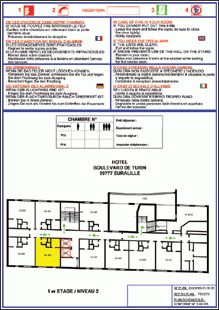 Plan D Evacuation Pour Chambre D Hotel