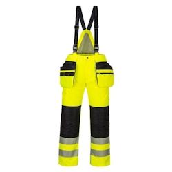 Portwest - Pantalon de travail à bretelles chaud haute visibilité PW3 Orange / Noir Taille L - L 5036108338931_0