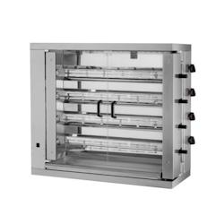 Rôtissoire verticale à gaz - 4 broches - 24 poulets - 4EG | MCM - 718603516049_0