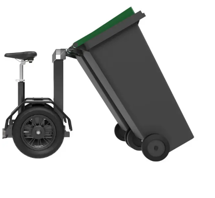 Triporteur avec kit de transport de poubelles en inox - Charge embarquée de 30kg - Cobrane U1_0