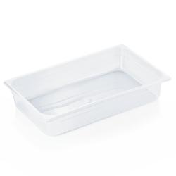 Bac GN 1/1 polypro. - 13.3 litres - h100mm - WAS Germany - blanc plastique 8411 100_0