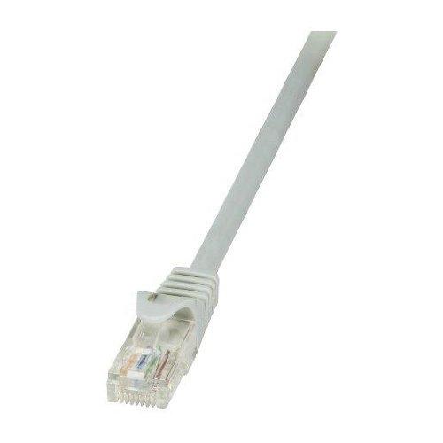 LOGILINK CÂBLE RÉSEAU ECONLINE - Cat. 6 U/UTP - 0,25 m - Gris - 2 connecteurs RJ45 non blindés, contacts dorés_0