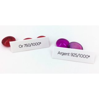 25 PLAQUES FOREX 1,5 X 5 CM CARTONNÉES PÉLLICULÉES