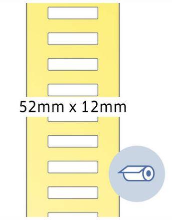 Étiquette en rouleau thermotransfert 52x12 mm - 4065 - papier de qualité supérieure et adhérence fiable_0