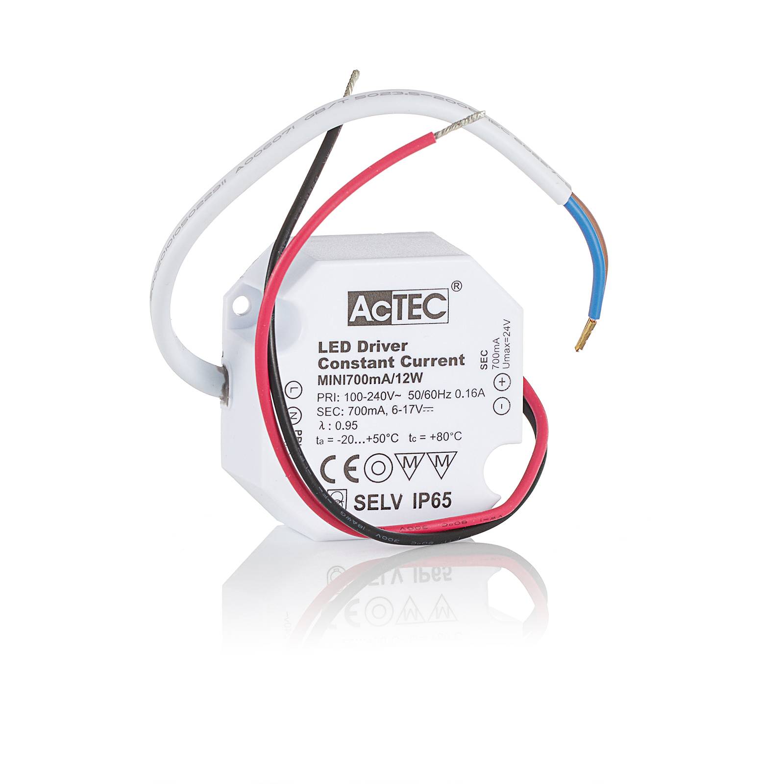ACTEC MINI DRIVER LED CC 700MA, 12W, IP65