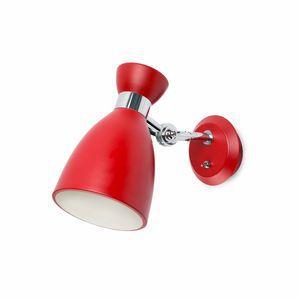 APPLIQUE MURALE ROUGE E14 20W RETRO - FARO - 20002_0