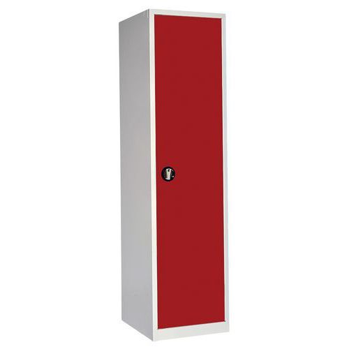 ARMOIRE HAUTE VIDE 500 X 725 X HT 1950 GRIS CLAIR/ ROUGE 3002 - ANJOU TOLERIE
