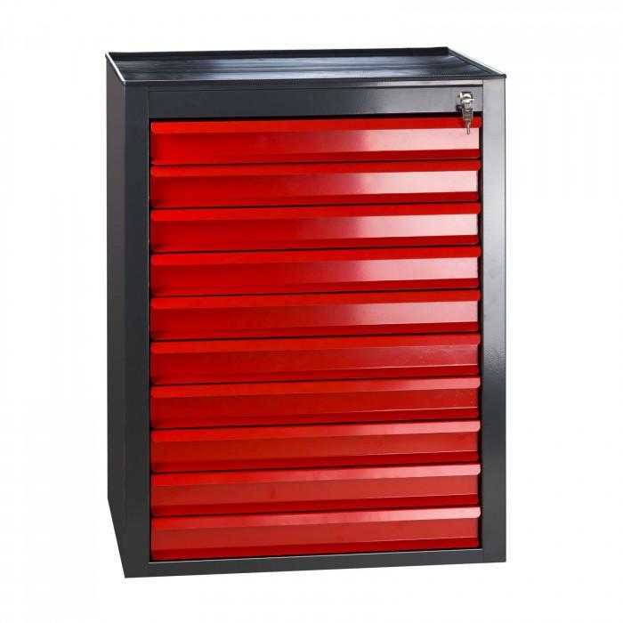 Armoire servante mammut 10 tiroirs - rouge/anthracite_0