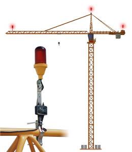 Balisage aérien pour grue à tour BG12 SMIE - conformité OACI avec lampes basse intensité >10 candelas_0