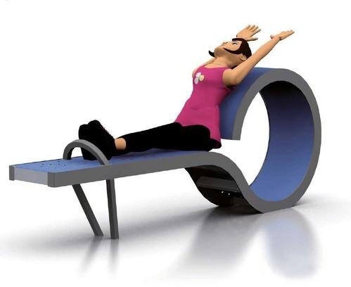 Banc sportif stretching extérieur 10 exercices - BCSPS-HS01_0