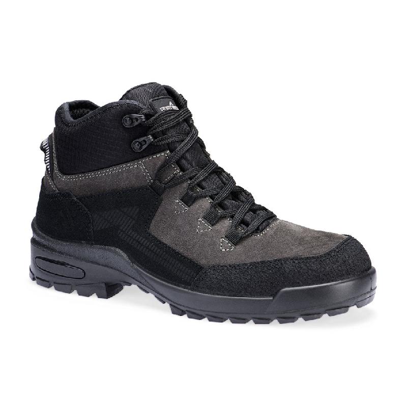 Bottines en daim suédé acier S3L CI FO SR - Noir/Gris / 39_0