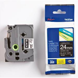 Ruban de transfert thermique Brother - P-Touch laminé Blanc/Noir 24mm x 8m TZE355_0