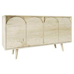 Buffet 4 portes en aggloméré Venezia chêne Hanah Home - 8684284023942_0