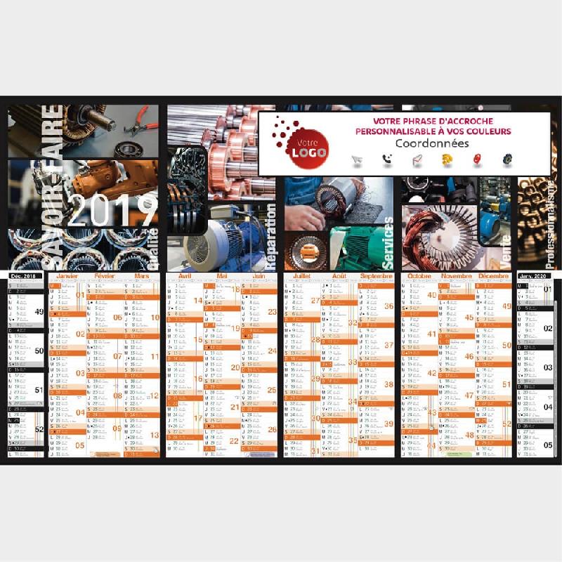 Calendrier moteurs- 66 x 43 cm_0