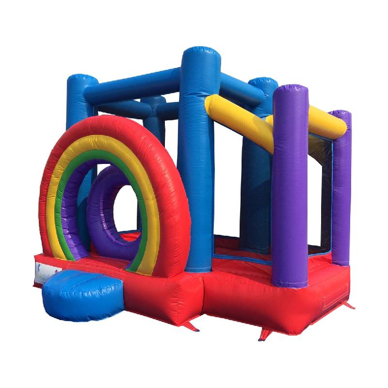 Château gonflable L'Arc-en-ciel - Réf. BNC64-RB - Dimensions 3,3 x 4 x 4,3 m - Jusqu'à 5 enfants_0