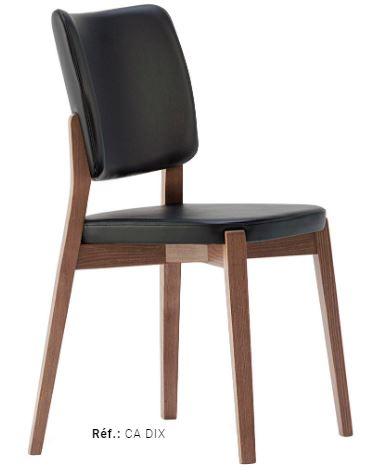 Chaise de restaurant Dix - assise standard - hauteur 113 cm - largeur 56 cm - poids 6,6 kg_0