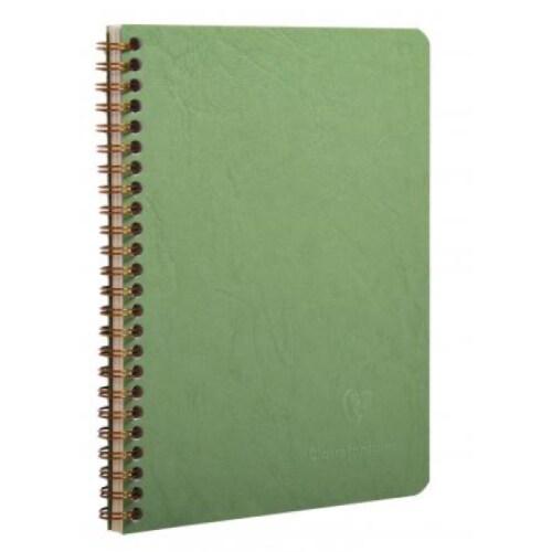 Clairefontaine Lot de 5 Carnet Age Bag A5, 120p./60 feuilles détachables 90 g/m² reliure intégrale, couv. Coloris vert, ligné - 3329687856630_0