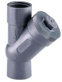 Clapet anti-retour hydraulique à boule PVC - 208P - taraudé FF BSP 1