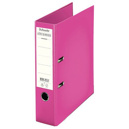 CLASSEUR À LEVIER ESSELTE CHROMOS 80 MM A4 FUCHSIA