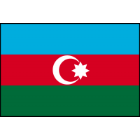 DRAPEAU AZERBAÏDJAN : DIMENSIONS - 50 X 75 CM