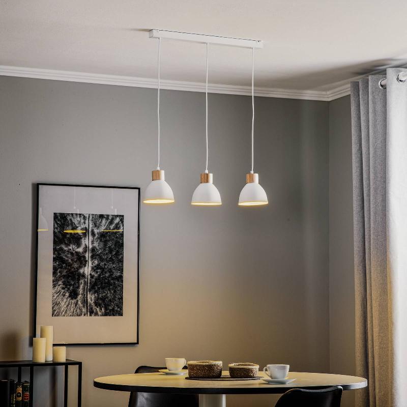 ENVOSTAR TIRA SUSPENSION À 3 LAMPES, BLANC