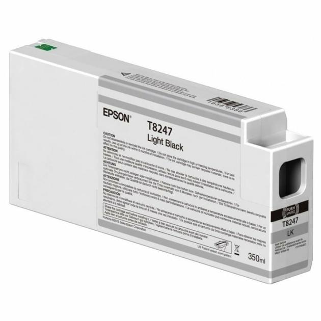 Epson - Cartouche d'encre pigmentaire light black 350ml pour SC-P6000, SC-P7000, SC-P7000V, SC-P8000, SC-P9000, SC-P9000V_0