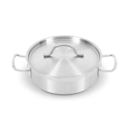 Equipementpro Marmite Inox Professionnelle 5,8L avec Couvercle – Ø 280 mm Induction & Gaz - M2854_0