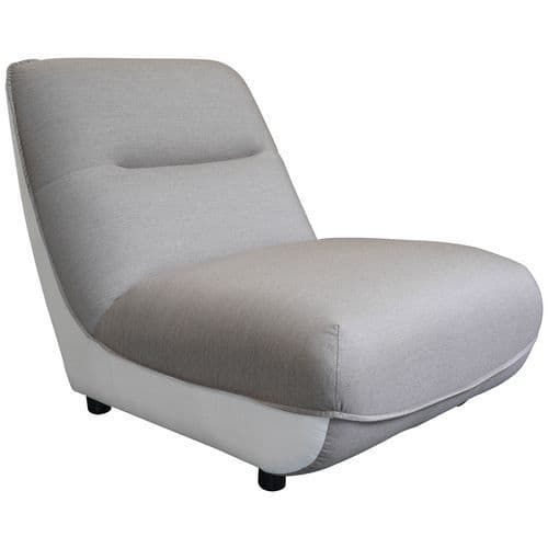 FAUTEUIL COSI ACRYLIQUE/ALU - GRIS/CRÈME - PROLOISIRS