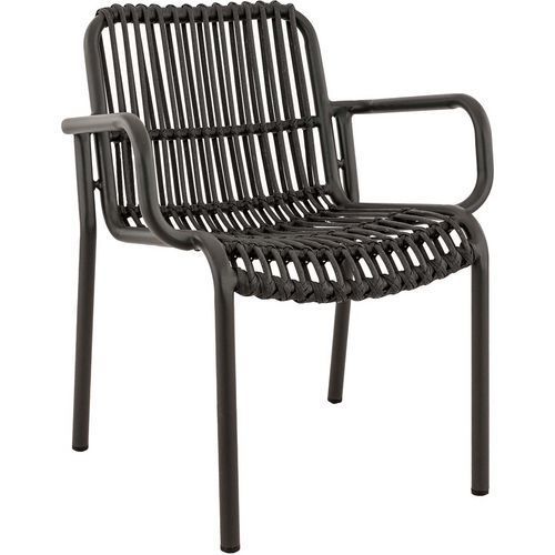 FAUTEUIL EXTÉRIEUR - ALU - TEXTILÈNE ANTHRACITE - CONCORDE