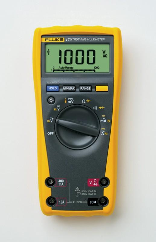 MULTIMÈTRE NUMÉRIQUE PORTABLE TRMS; 6000 POINTS; PRÉCISION DE 0.09% - FLU179F